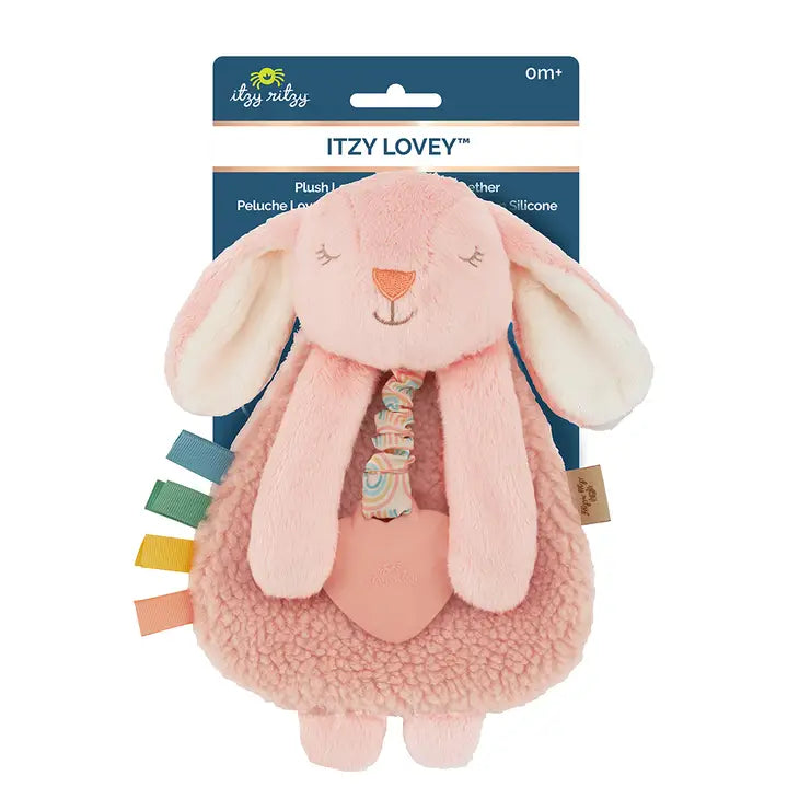 Ana the Bunny - Itzy Friends Itzy Lovey™ Plush with Silicone Teether Toy