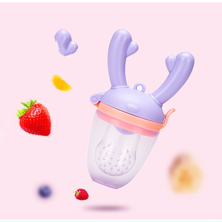 New Baby Fruit And Vegetable Bite Bite, Fruit Food Supplement, Bite Bag, Piglet Deer, Baby Bite Bite, Happy Factory