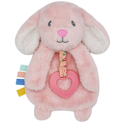 Plush Bunny Teether Toy - Pink