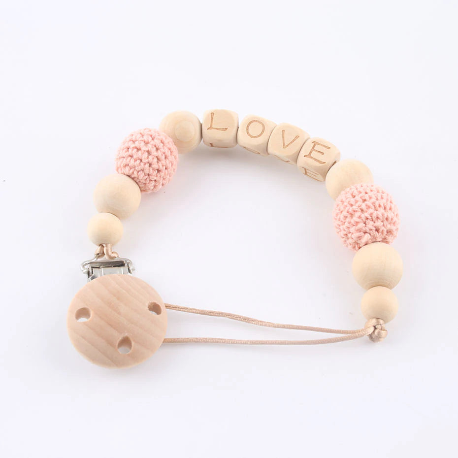 Personalized Natural Wood Baby Teether