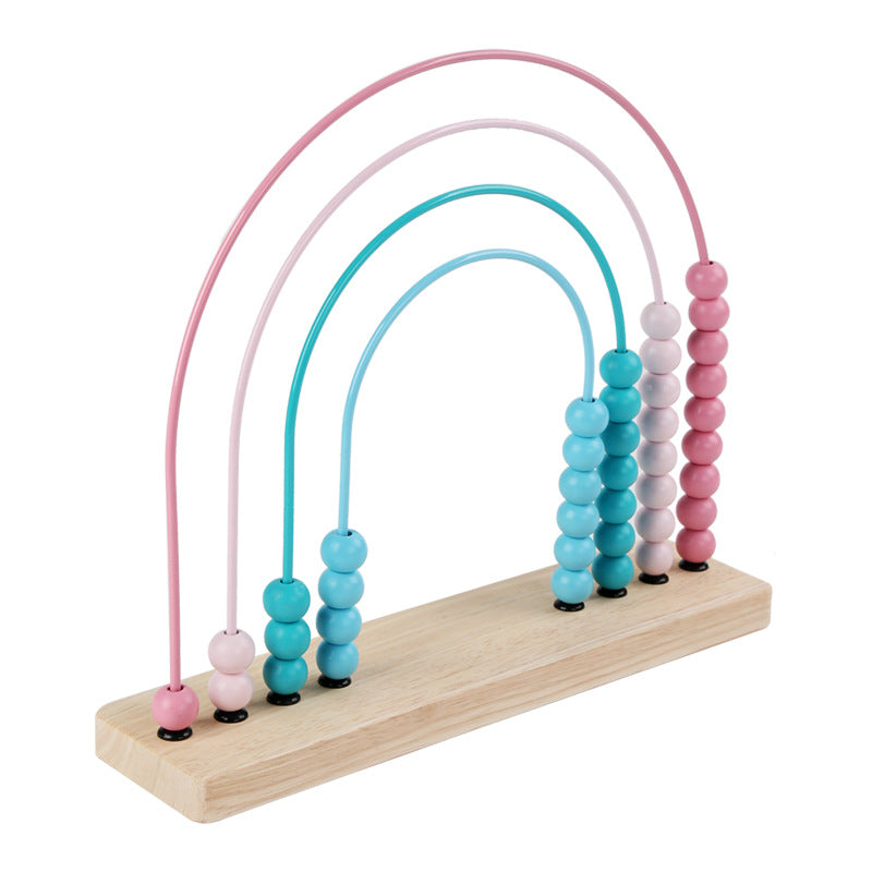 Abacus Bead-Stringing Wooden Toy