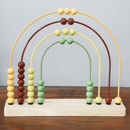 Abacus Bead-Stringing Wooden Toy