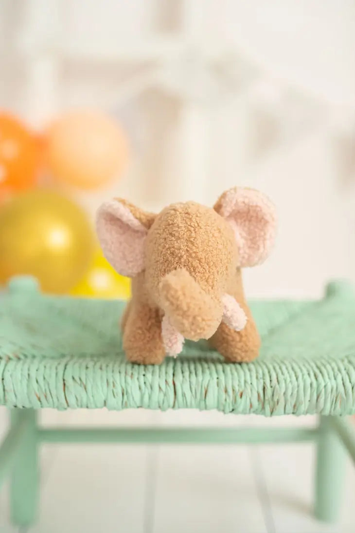 Crochetts - Handmade Baby Brown Elephant Plush