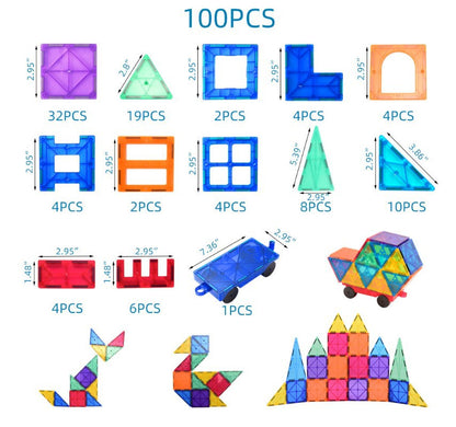 *Best Seller* Colored Magnetic Building Tiles