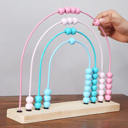 Abacus Bead-Stringing Wooden Toy