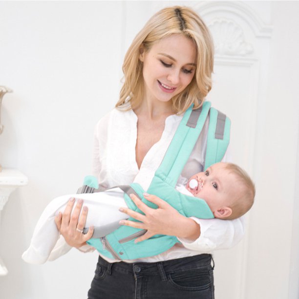Khaki - 3 in 1 Ergonomic Baby Carrier, Hipseat Sling, and Front Facing Kangaroo Baby Wrap Carrier