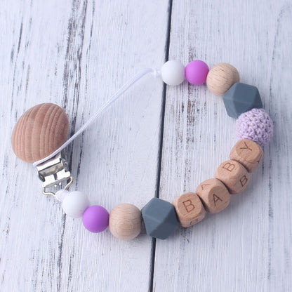 Personalized Natural Wood Baby Teether
