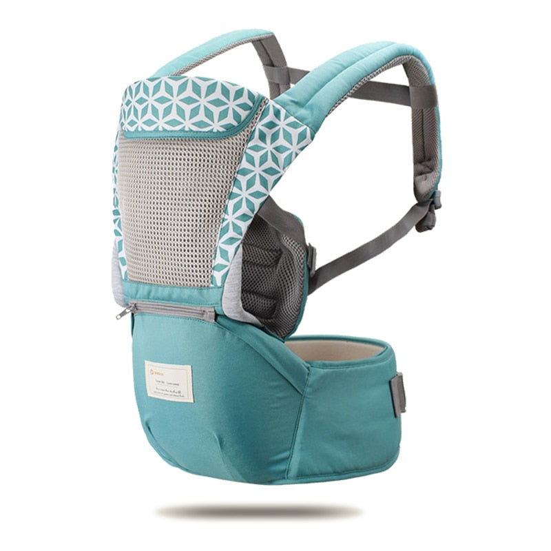 Navy - 6 in 1 Ergonomic Baby Carrier, Hipseat Sling, and Front Facing Kangaroo Baby Wrap Carrier