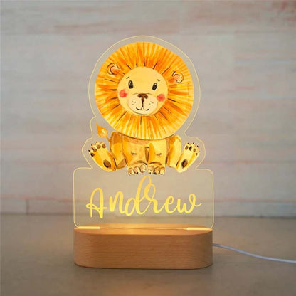 Personalized Baby Elephant LED USB 7 Colors Night Light Lamp