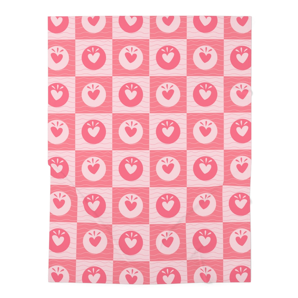 Cute Hearts Pattern Baby Swaddle Blanket