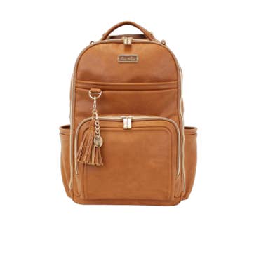 Cognac Boss Plus™ Backpack Diaper Bag