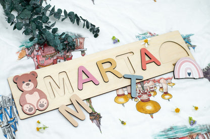 Personalized Baby Name Wooden Puzzle Toy